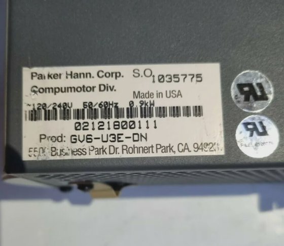PARKER GV6-U3E-DN SERVO DRIVE (Rs2.3)
