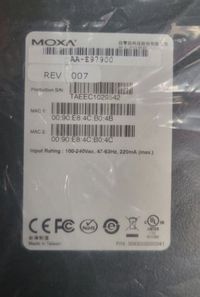 MOXA DA-660-16 AA-E97900 REV 007