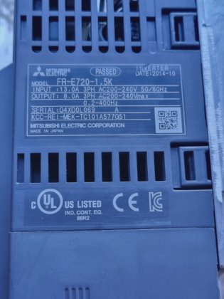 三菱FR-E720-1.5K E700インバーター（R2S7.6）