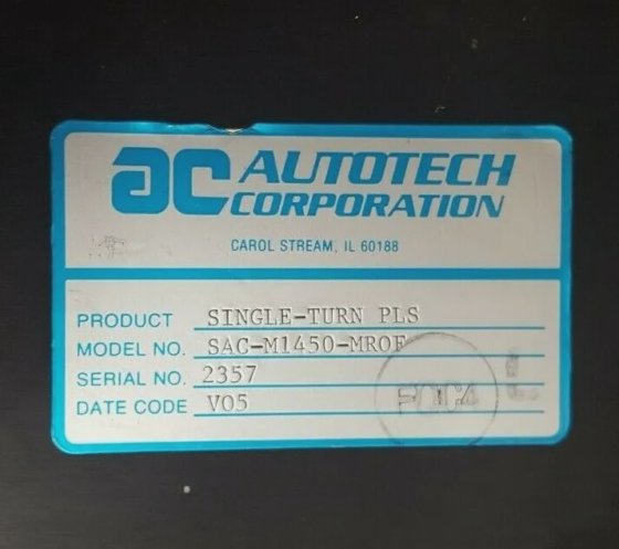 DC自动技术公司SAC-M1450-MR0F单圈PLS M1450可编程极限开关