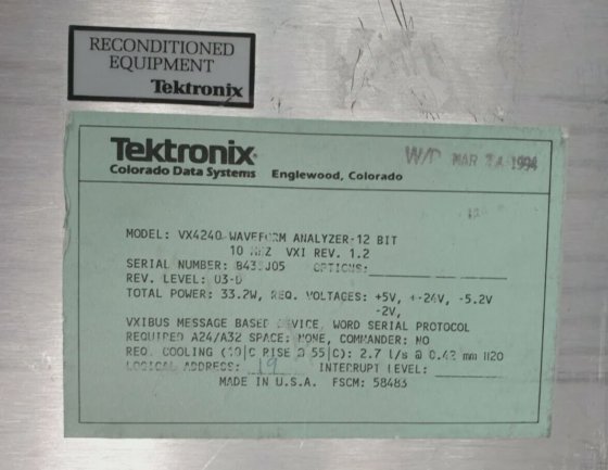 泰克 VX4240 VXI 1.2 波形分析仪