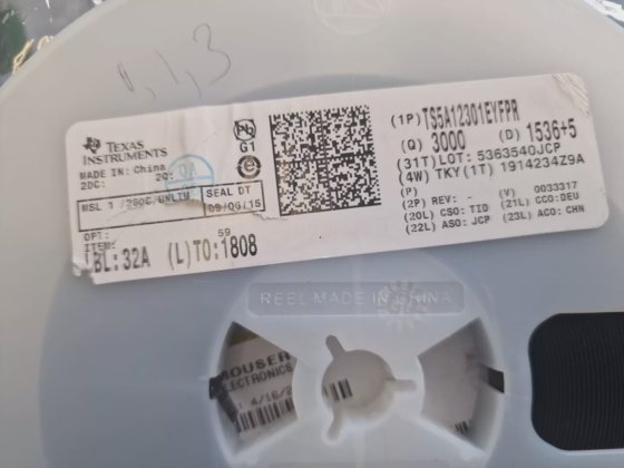 德州仪器 TS5A12301EYFPR 模拟开关 IC 2680