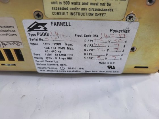 高级 Powerflex P500 P500/142 电源（R1S6.7）