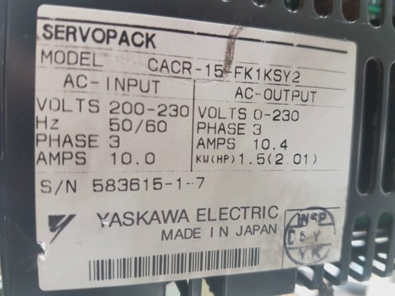 安川伺服组件CACR-15-FK1KSY26