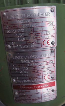 LENZE B80S/4 L4马达 (BR5.1B2)