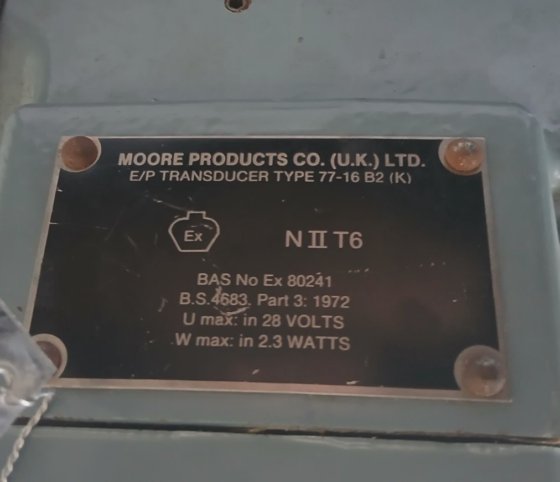 MOORE 77-16 77-16B2X TRANSDUTOR (BRA.1)