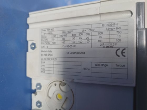 ABB TMAX T5N400 400A 断路器