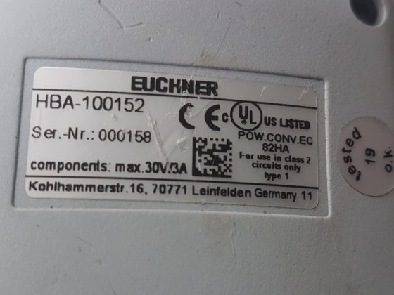 EUCHNER HBA-100152 吊灯支架。西欧地区次日可送达联邦快递
