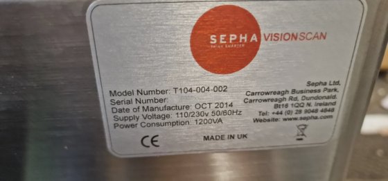 Sepha VisionScan T104-003-003 吸塑包装检漏仪