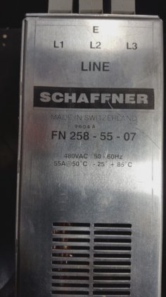 SCHAFFNER FN258-55-07 电源线路滤波器 55A (IN11S3)