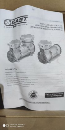 Gast SAA-P102E-NX 真空泵。联邦快递送货
