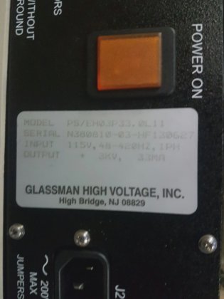 格拉斯曼EH系列100瓦稳压高压直流电源。联邦快递发货