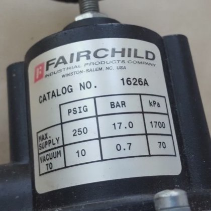 FAIRCHILD 1626A真空调节器（U1.2B2）