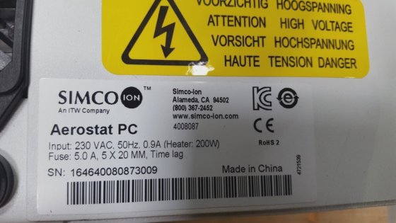 SIMCO 4008087 230 伏台式电离器（R5S8.3）