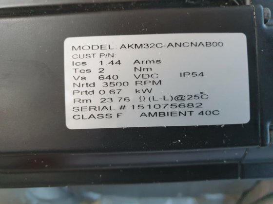 KOLLMORGEN AKM32C-ANCNAB00 サーボモーター (r3s7.7)