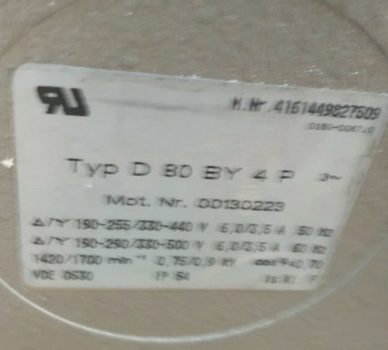 贝克 D80BY4P 真空泵（RBD7.2）