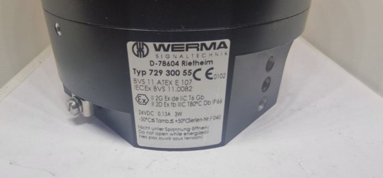 WERMA 灯塔，ATEX，永久性 LED，WM 24VDC 72930055