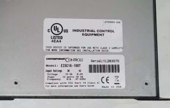 EISC EISC16-100T Ctrlnik 産業用イーサネットスイッチ (R1S11.7B1)