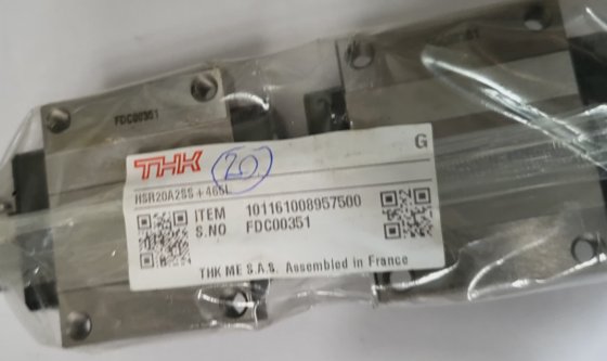 THK HSR20A2SS-465L リニアレールおよびガイドブロック（R1S9.5）