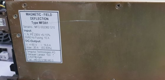 Singulus Technologies Magnetische Feldablenkung MFD01