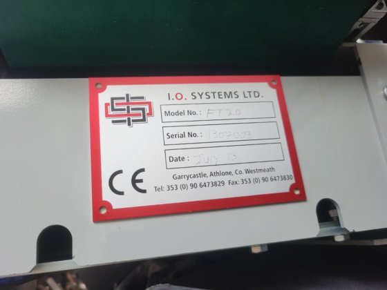 I.O. SYSTEMS FT20 FT20-0.367 传送带