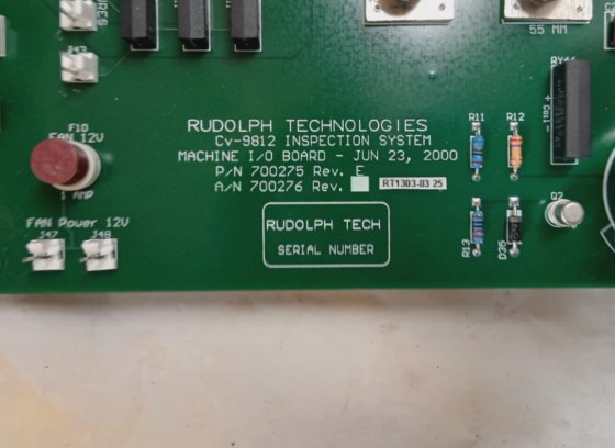 鲁道夫技术公司 CV-9812 700275 F 检测系统控制（BR4B.4B21）