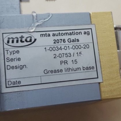MTA AUTOMATION 1-0034-01-000-20 PR 15
