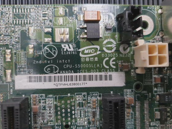 英特尔 S5000XVN/XSL D25028-803 CPU-S5000SL(A) 主板带