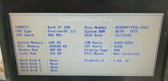 Siemens SIMATIC RACK PC 840
