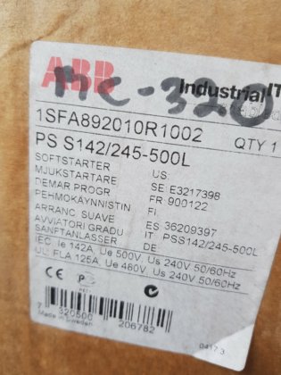ABB PS S 142/245-500L 软启动器
