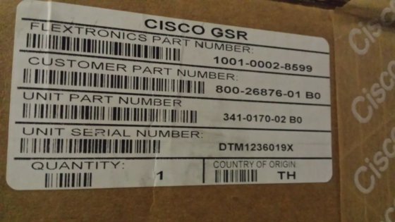 全新 Cisco Systems 341-0171-01 电源（照片仅供展示之用）