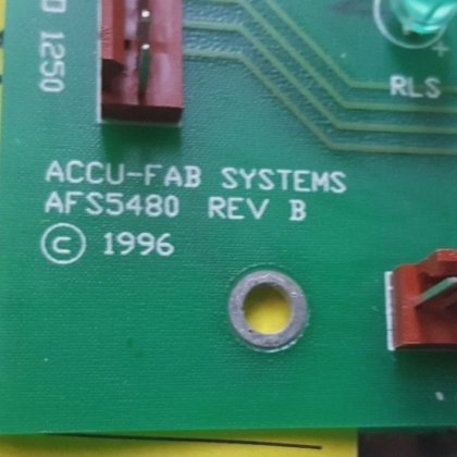 アキュファブシステムズAFS5480 REV B コネクタボード（BR2.3B23）