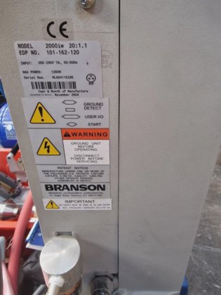 布兰森 2000IW 一体化超声焊接机 加头