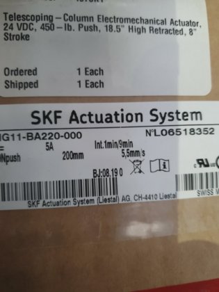 SKF アクチュエーションシステム THG11-BA220-000