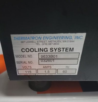 Thermatron Engineering 9633B01 SYSTÈME DE