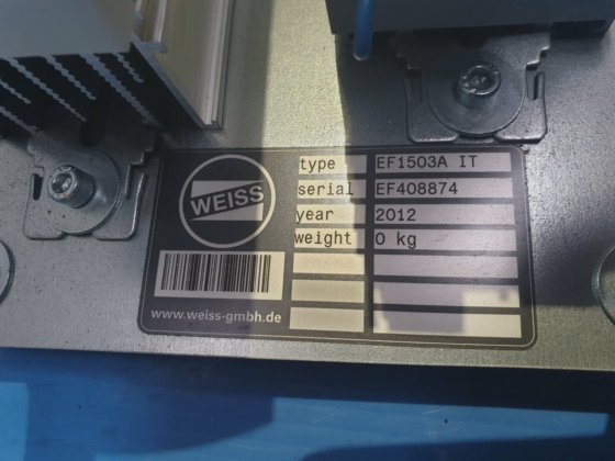 WEISS GMBH EF1503A IT 旋转控制系统