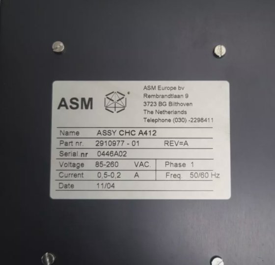 ASM CHC A412