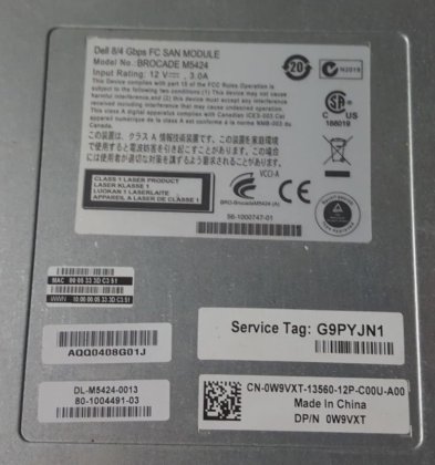 戴尔 BROCADE M5424 0W9VXT 8/4