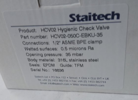 STAITECH HCV02 HCV02-050C-EBKU-35 止回阀 (BR4A.6B6)