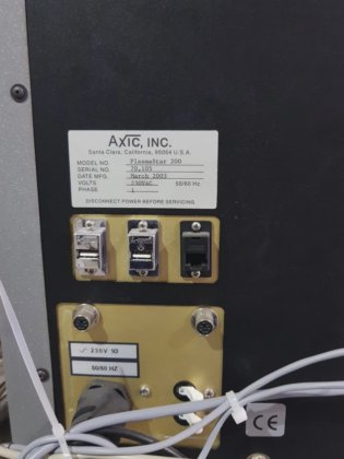 AXIC PLASMASTAR 200 Etcher /