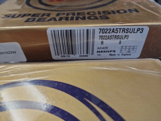 NSK超精密アンギュラベアリング7022A5TRSULP3