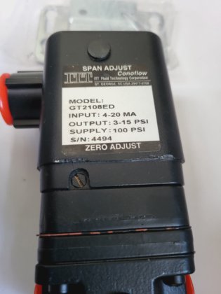 ITT GT2108ED コノフロー圧力トランスデューサー（BR3.5B9）