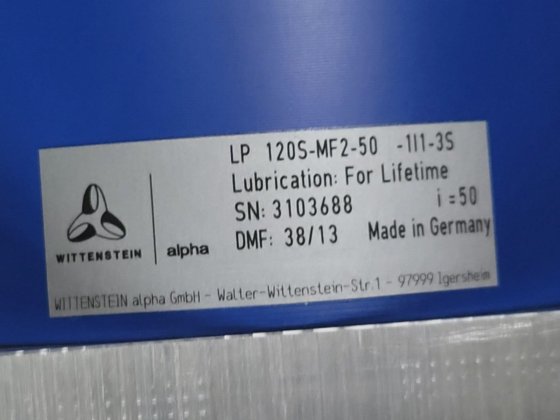 威登斯坦 LP120S-MF2 -50-1I1-3S 行星齿轮减速器（BR2.2）