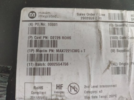 Drivers de display LED MAXIM