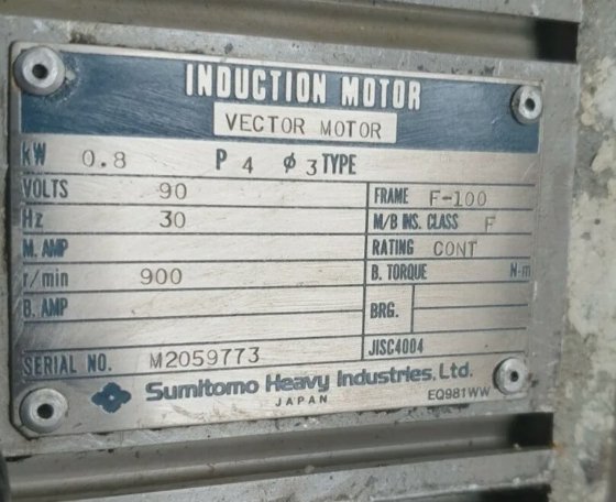 住友ベクトルP4誘導電動機（RS2.1）