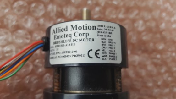 应用运动 HTO1501-A13-H H无刷电机，带编码器（BR5.3B5）。