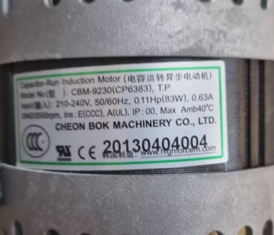 昌福CBM-9230 CP6383感应电机（motortrolley.2）。