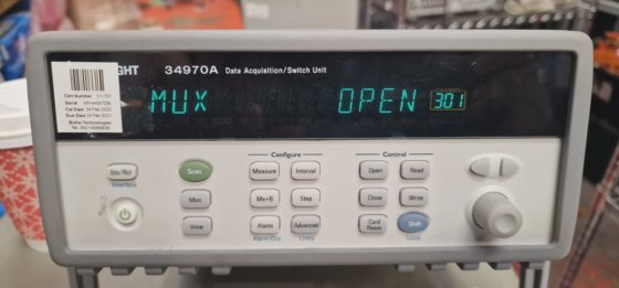 Agilent - Keysight 34970A data