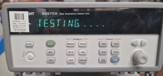 Agilent - Keysight 34970A データ収集スイッチ・ユニット（チャネル・モジュール34901付き
