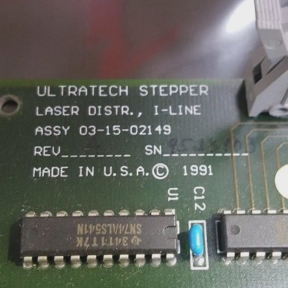 ULTRATECH STEPPER 03-15-02149 REV A